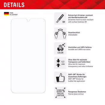 Displex Smart Glass (9H) Samsung Galaxy A26/A16 (5G)/A17 (4G/5G), montāžas uzlīme, neplīstošs