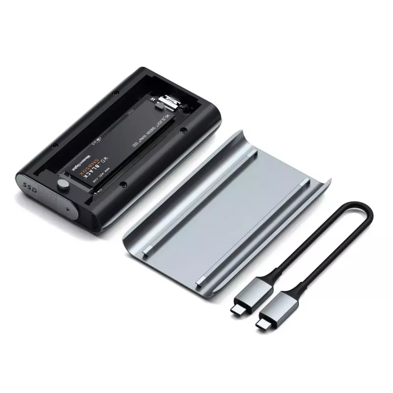 SSD korpuss Satechi USB4 NVMe SSD Pro 4 TB 40 Gbit/s Pelēks Caurspīdīgs