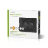 Klēpjdatora dzesēšanas paliktnis Nedis NBCR200BK 2 ventilatori 14 cm Melns