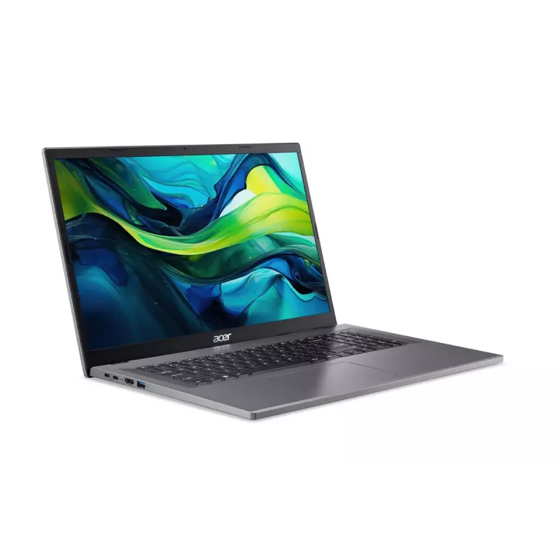 Portatīvais dators Acer Aspire Go 17 AG17-31P-36CG — 17,3 collu Full HD, Intel Core 3 N355, 8 GB LPDDR5, 512 GB SSD, eShell, Pelēks