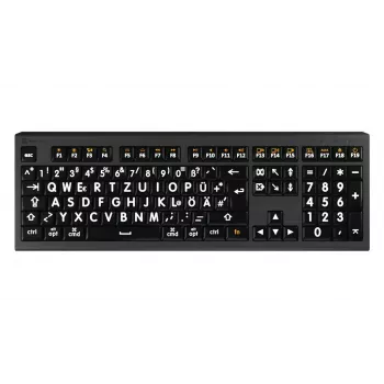 Logickeyboard LKB-LPWB-A2M-DE tastatūra Universāla USB QWERTZ vācu Melna
