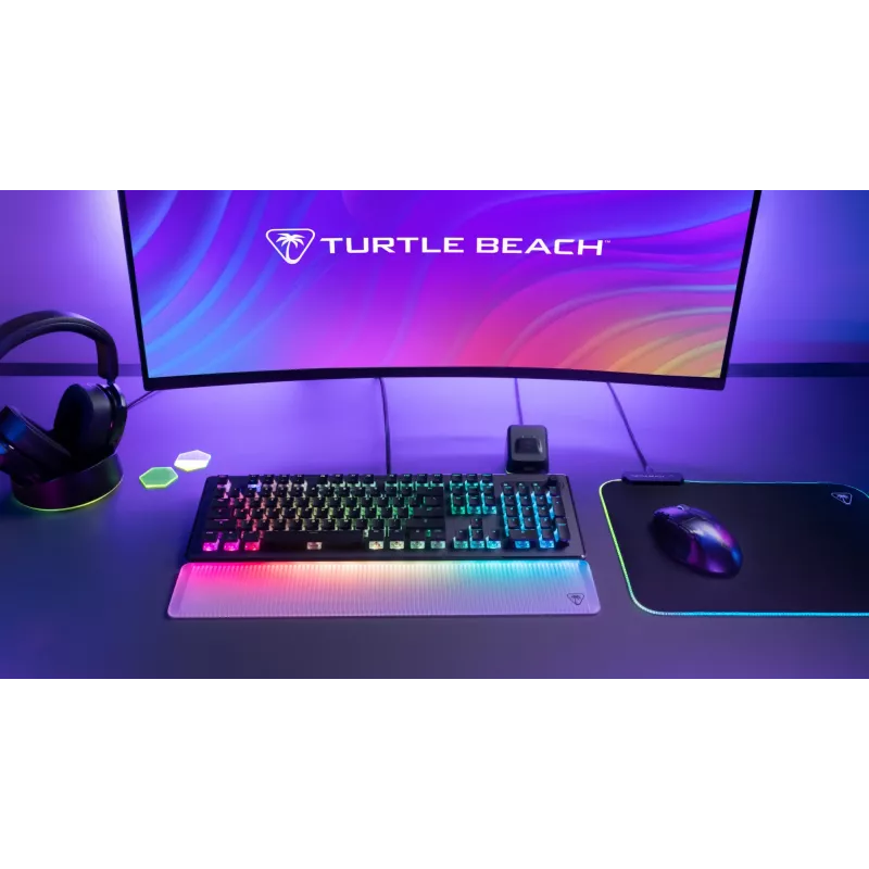 Turtle Beach Vulcan II Max klaviatūra Spēļu USB QWERTZ vācu Melna