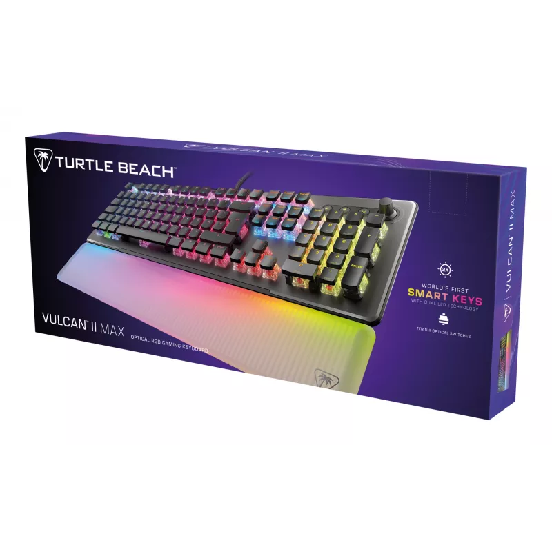 Turtle Beach Vulcan II Max klaviatūra Spēļu USB QWERTZ vācu Melna