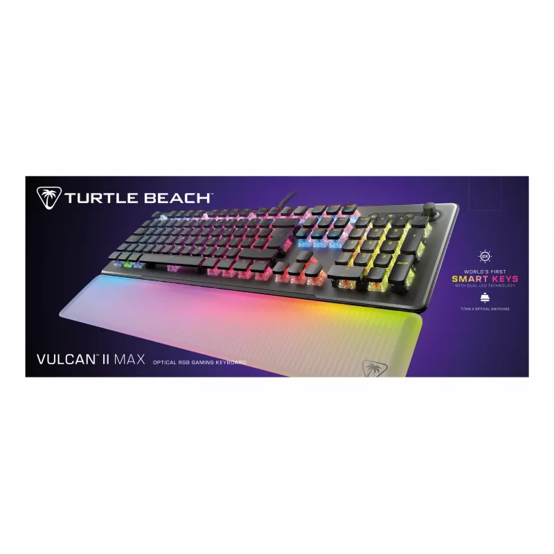 Turtle Beach Vulcan II Max klaviatūra Spēļu USB QWERTZ vācu Melna