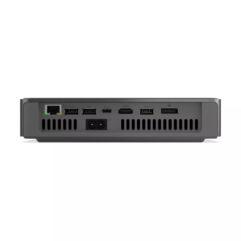 Lenovo IdeaCentre Mini 01Q8X10 Snapdragon X1-26-100 32 GB LPDDR5x-SDRAM 1 TB SSD Windows 11 Home Mini PC Pelēks