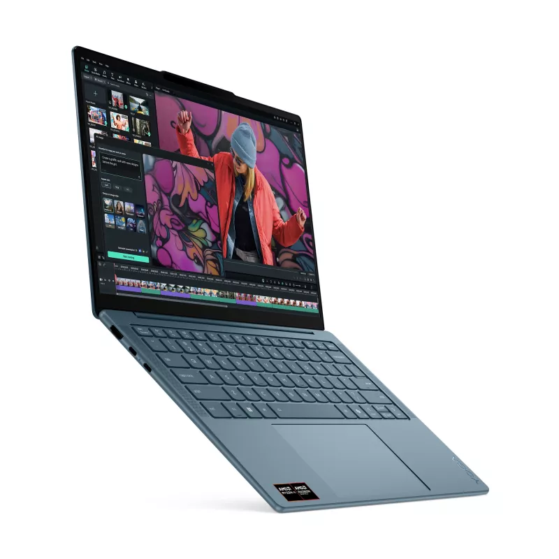 Lenovo Yoga Slim 7 14AKP10 Copilot+ PC AMD Ryzen™ AI 7 350 klēpjdators 35,6 cm (14 collu) 2,8K 16 GB LPDDR5-SDRAM 512 GB SSD Wi-Fi 7 (802.11be) Windows 11 Home tirkīza krāsā
