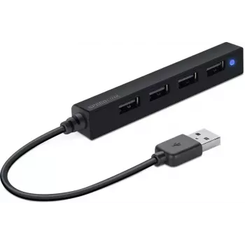 Centrmezgls SPEEDLINK SNAPPY plāns 480 Mbit/s Melns