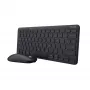 Trust Lyra tastatūra Iekļauta pele Birojs RF Wireless + Bluetooth QWERTZ Vācu Melna