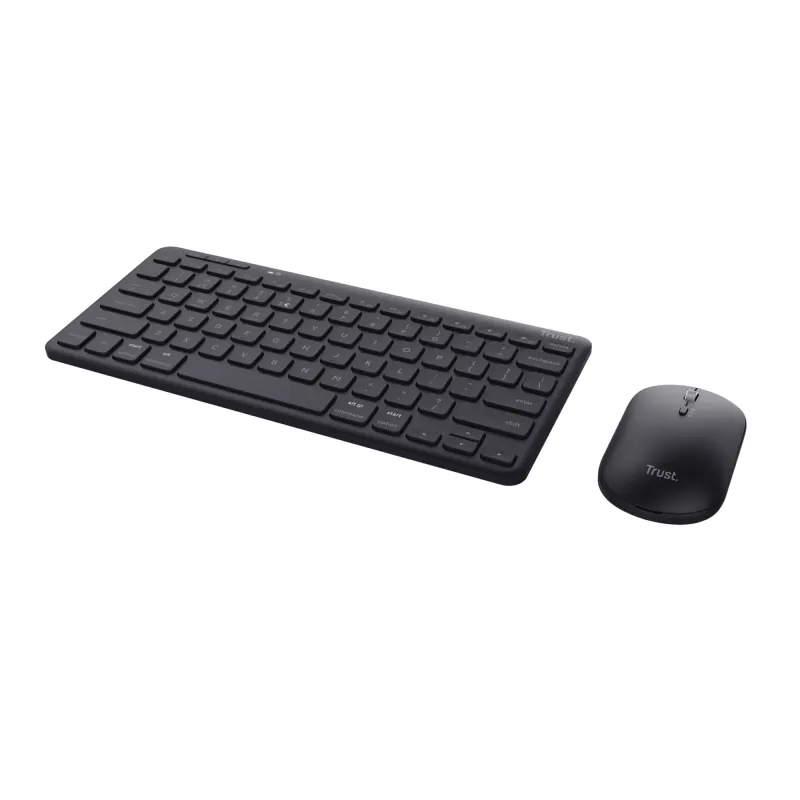 Trust Lyra tastatūra Iekļauta pele Birojs RF Wireless + Bluetooth QWERTZ Vācu Melna