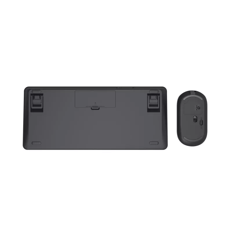 Trust Lyra tastatūra Iekļauta pele Birojs RF Wireless + Bluetooth QWERTZ Vācu Melna