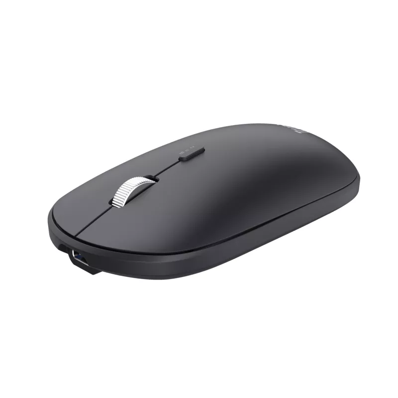 Trust Lyra tastatūra Iekļauta pele Birojs RF Wireless + Bluetooth QWERTZ Vācu Melna