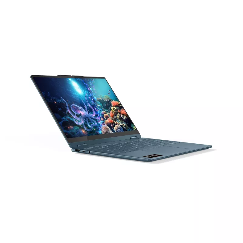 Lenovo Yoga 7 2-in-1 14AKP10 Copilot+ PC AMD Ryzen™ AI 5 340 Hibrīds (2-in-1) 35,6 cm (14 collu) Skārienekrāns WUXGA 16 GB LPDDR5x-SDRAM 512 GB SSD Wi-Fi 7 (802.11be) Windows 11 Home Teal