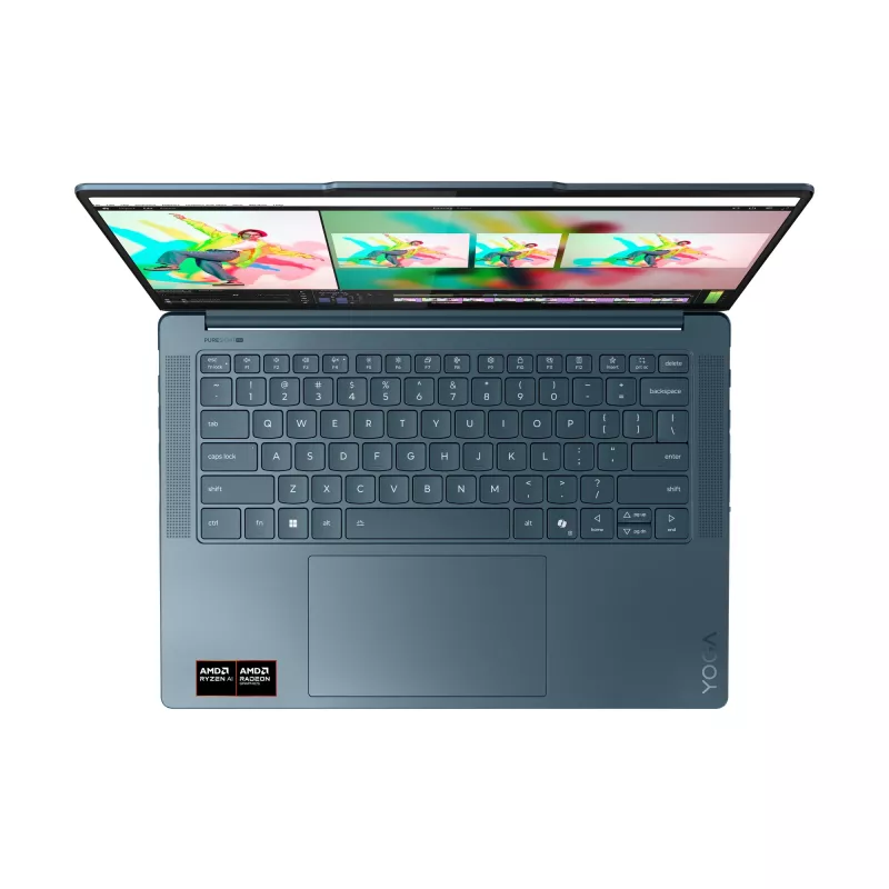 Lenovo Yoga Pro 7 14AKP10 Copilot+ PC AMD Ryzen™ AI 7 350 klēpjdators 36,8 cm (14,5 collas) 3K 32 GB LPDDR5x-SDRAM 1 TB SSD Wi-Fi 7 (802.11be) Windows 11 Pro tirkīza krāsā