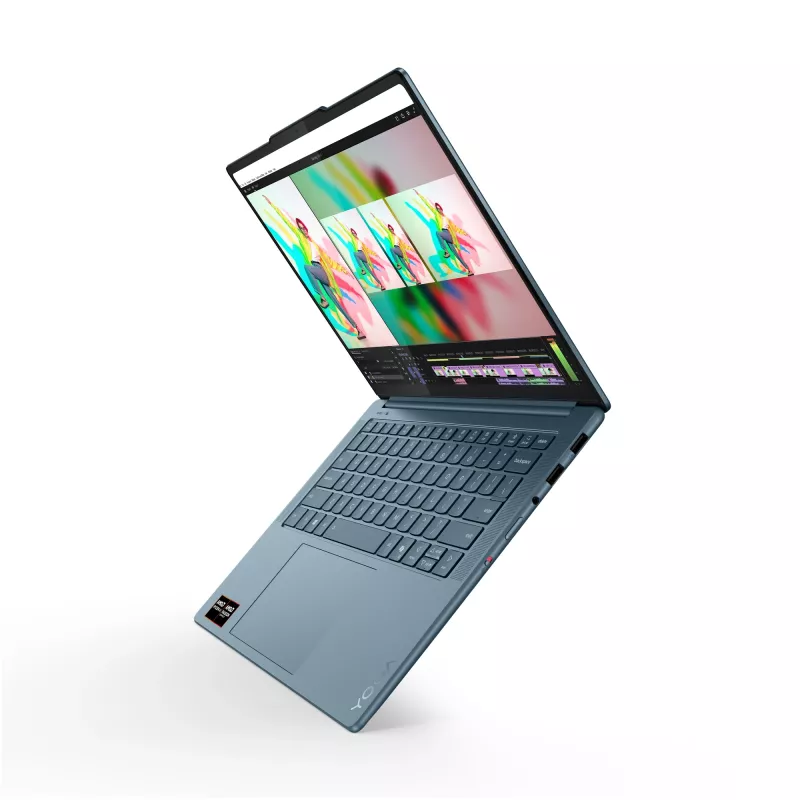Lenovo Yoga Pro 7 14AKP10 Copilot+ PC AMD Ryzen™ AI 7 350 klēpjdators 36,8 cm (14,5 collas) 3K 32 GB LPDDR5x-SDRAM 1 TB SSD Wi-Fi 7 (802.11be) Windows 11 Pro tirkīza krāsā