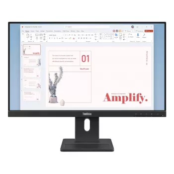 Lenovo ThinkVision E24-40 monitors, 60,5 cm (23,8 collas), 1920 x 1080 pikseļi, Full HD, LCD, 6 ms, Melns