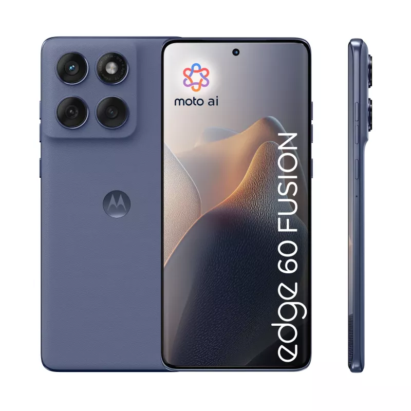 Viedtālrunis Motorola edge 60 fusion — 6,67 collu OLED, MediaTek Dimensity 7300, 8 GB RAM, 256 GB, 50+13 MP, 5200 mAh, Dual SIM, Pelēks