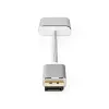 Nedis CCTB37250AL02 video adaptera kabelis 0.2 m DisplayPort DVI-D sudraba