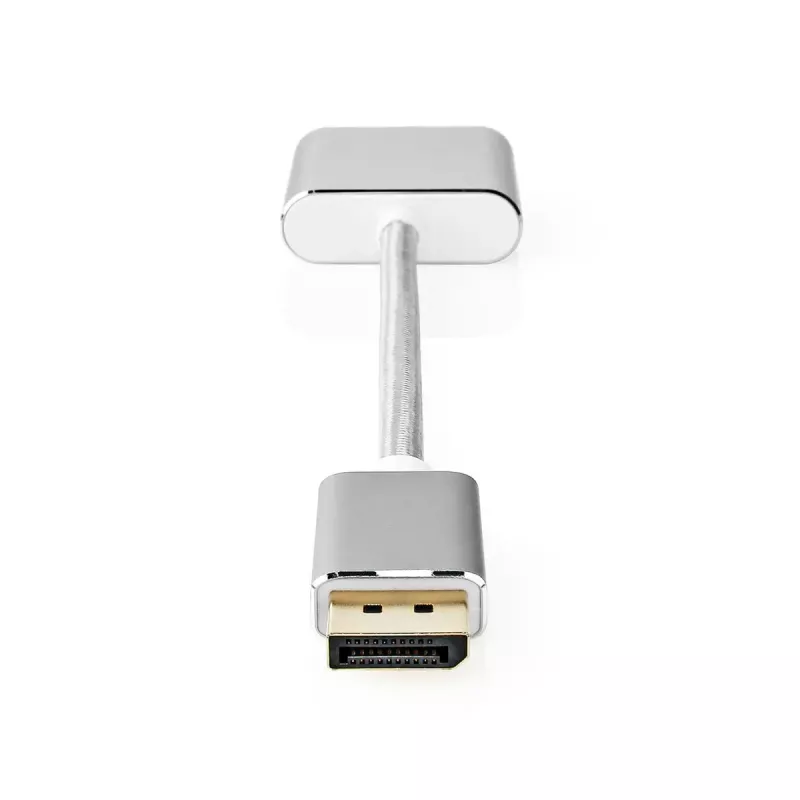 Nedis CCTB37250AL02 video adaptera kabelis 0.2 m DisplayPort DVI-D sudraba