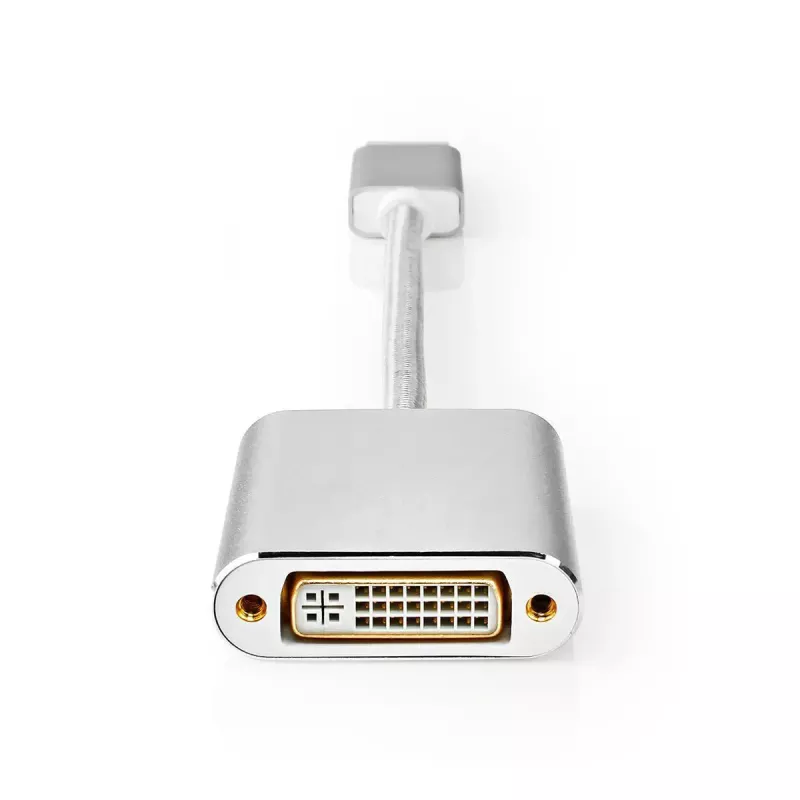 Nedis CCTB37250AL02 video adaptera kabelis 0.2 m DisplayPort DVI-D sudraba