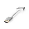 Nedis CCTB37250AL02 video adaptera kabelis 0.2 m DisplayPort DVI-D sudraba
