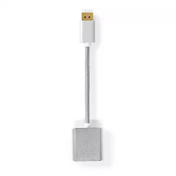 Nedis CCTB37250AL02 video adaptera kabelis 0.2 m DisplayPort DVI-D sudraba