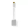 Nedis CCTB37250AL02 video adaptera kabelis 0.2 m DisplayPort DVI-D sudraba