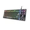 Trust GXT 794 tastatūra Pele iekļauta Spēļu USB QWERTZ vācu Melna