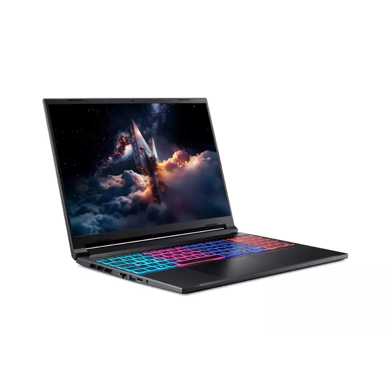 Portatīvais dators Acer Nitro V 16S ANV16S-71-77SA — 16 collu WQXGA (2560×1600), Intel Core 7 240H, 16 GB DDR5, 1 TB SSD, NVIDIA GeForce RTX 5070, Windows 11 Home, melns