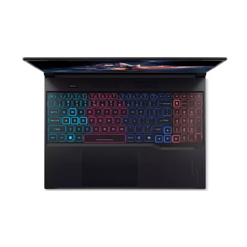Portatīvais dators Acer Nitro V 16S ANV16S-71-77SA — 16 collu WQXGA (2560×1600), Intel Core 7 240H, 16 GB DDR5, 1 TB SSD, NVIDIA GeForce RTX 5070, Windows 11 Home, melns