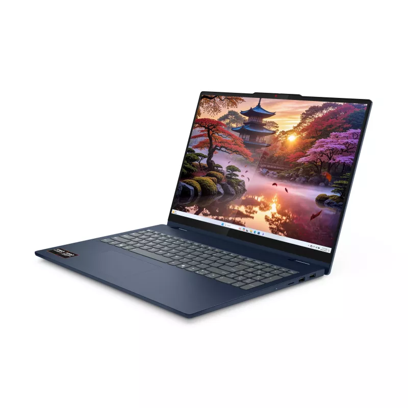 Lenovo IdeaPad 5 2-in-1 16AKP10 Copilot+ PC AMD Ryzen™ AI 5 340 Hibrīds (2-in-1) 40,6 cm (16 collu) Skārienekrāns WUXGA 16 GB LPDDR5x-SDRAM 512 GB SSD Wi-Fi 7 (802.11be) Windows 11 Home Zils