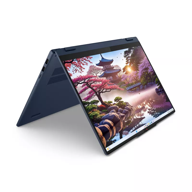 Lenovo IdeaPad 5 2-in-1 16AKP10 Copilot+ PC AMD Ryzen™ AI 5 340 Hibrīds (2-in-1) 40,6 cm (16 collu) Skārienekrāns WUXGA 16 GB LPDDR5x-SDRAM 512 GB SSD Wi-Fi 7 (802.11be) Windows 11 Home Zils