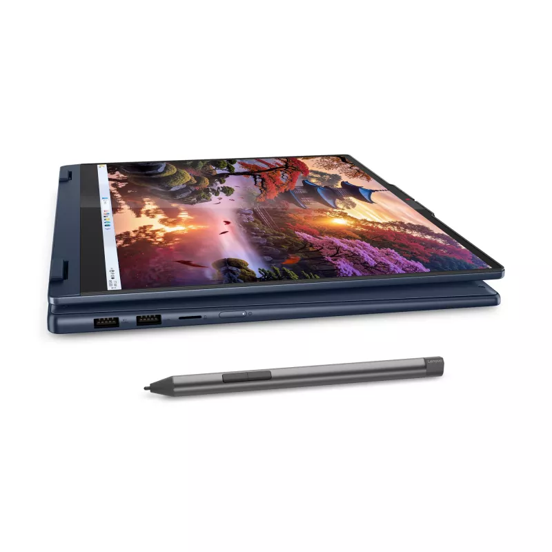 Lenovo IdeaPad 5 2-in-1 16AKP10 Copilot+ PC AMD Ryzen™ AI 5 340 Hibrīds (2-in-1) 40,6 cm (16 collu) Skārienekrāns WUXGA 16 GB LPDDR5x-SDRAM 512 GB SSD Wi-Fi 7 (802.11be) Windows 11 Home Zils