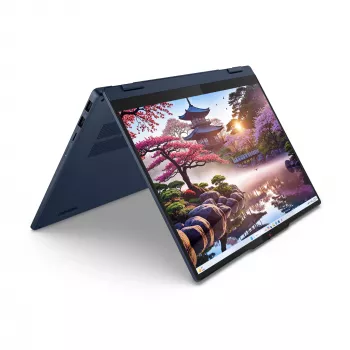 Lenovo IdeaPad 5 2-in-1 14AKP10 Copilot+ PC AMD Ryzen™ AI 7 350 Hibrīds (2-in-1) 35,6 cm (14 collu) Skārienjutīgs WUXGA 16 GB LPDDR5x-SDRAM 1 TB SSD Wi-Fi 7 (802.11be) Windows 11 Home Zils