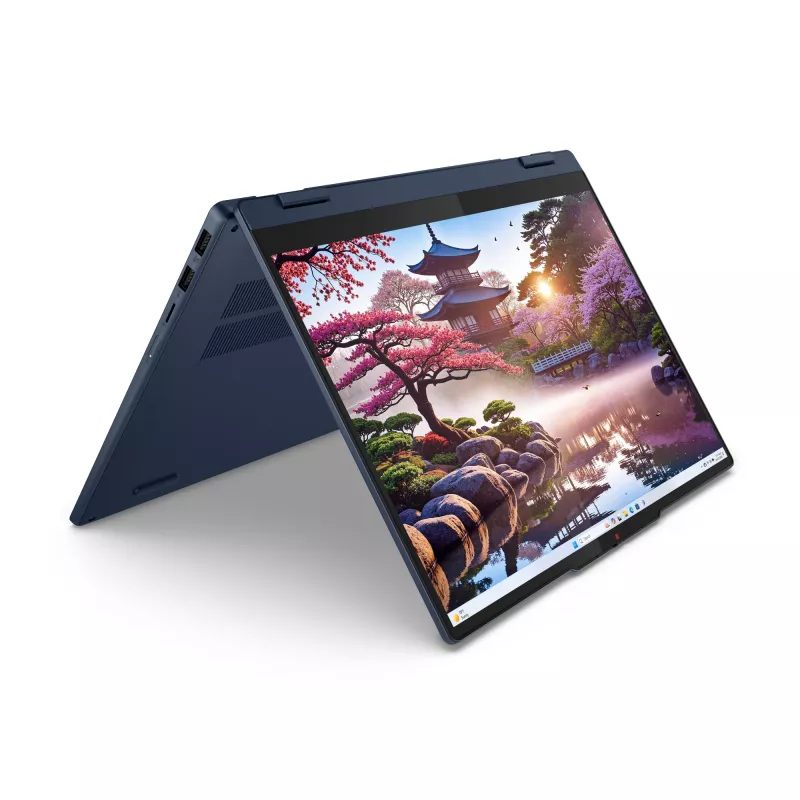 Lenovo IdeaPad 5 2-in-1 14AKP10 Copilot+ PC AMD Ryzen™ AI 7 350 Hibrīds (2-in-1) 35,6 cm (14 collu) Skārienjutīgs WUXGA 16 GB LPDDR5x-SDRAM 1 TB SSD Wi-Fi 7 (802.11be) Windows 11 Home Zils