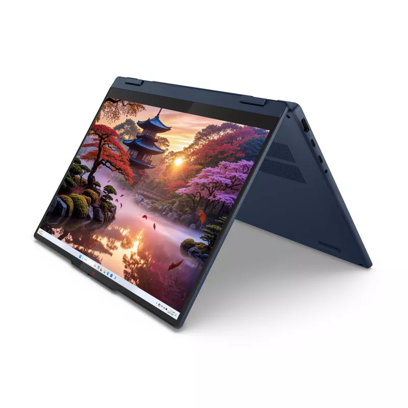 Lenovo IdeaPad 5 2-in-1 14AKP10 Copilot+ PC AMD Ryzen™ AI 7 350 Hibrīds (2-in-1) 35,6 cm (14 collu) Skārienjutīgs WUXGA 16 GB LPDDR5x-SDRAM 1 TB SSD Wi-Fi 7 (802.11be) Windows 11 Home Zils