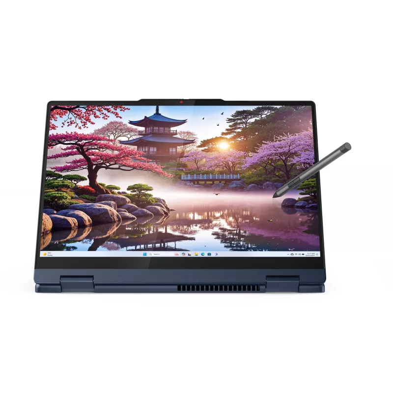 Lenovo IdeaPad 5 2-in-1 14AKP10 Copilot+ PC AMD Ryzen™ AI 7 350 Hibrīds (2-in-1) 35,6 cm (14 collu) Skārienjutīgs WUXGA 16 GB LPDDR5x-SDRAM 1 TB SSD Wi-Fi 7 (802.11be) Windows 11 Home Zils