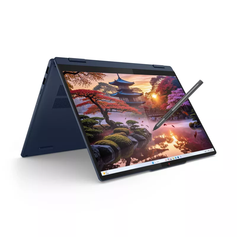 Lenovo IdeaPad 5 2-in-1 14AKP10 Copilot+ PC AMD Ryzen™ AI 7 350 Hibrīds (2-in-1) 35,6 cm (14 collu) Skārienjutīgs WUXGA 16 GB LPDDR5x-SDRAM 1 TB SSD Wi-Fi 7 (802.11be) Windows 11 Home Zils