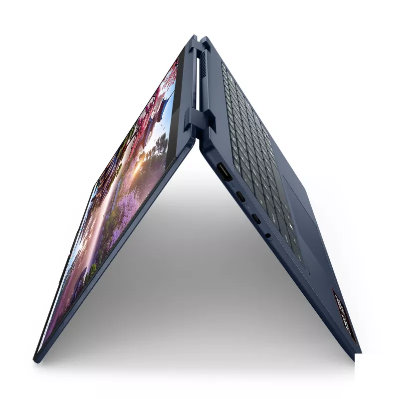 Lenovo IdeaPad 5 2-in-1 14AKP10 Copilot+ PC AMD Ryzen™ AI 7 350 Hibrīds (2-in-1) 35,6 cm (14 collu) Skārienjutīgs WUXGA 16 GB LPDDR5x-SDRAM 1 TB SSD Wi-Fi 7 (802.11be) Windows 11 Home Zils