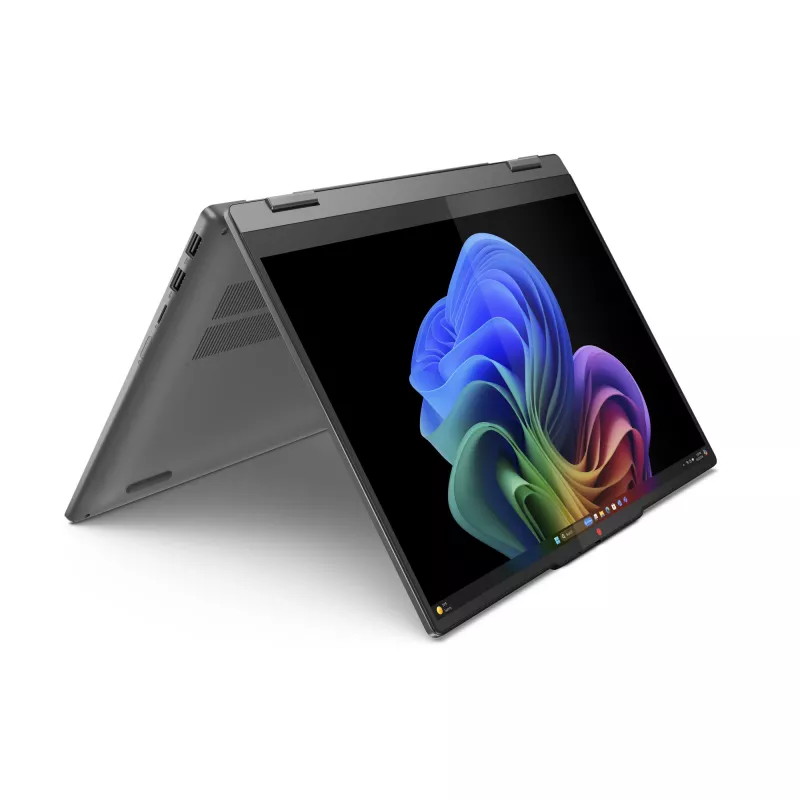 Lenovo IdeaPad 5 2-in-1 14Q8X9 Copilot+ PC Snapdragon X1P-42-100 Hibrīds (2-in-1) 35,6 cm (14 collu) Skārienekrāns WUXGA 24 GB LPDDR5x-SDRAM 1 TB SSD Wi-Fi 7 (802.11be) Windows 11 Home Pelēks