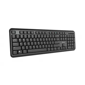 Trust TK-350 tastatūra Birojs RF Bezvadu QWERTZ Vācu Melna