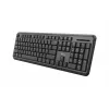 Trust TK-350 tastatūra Birojs RF Bezvadu QWERTZ Vācu Melna