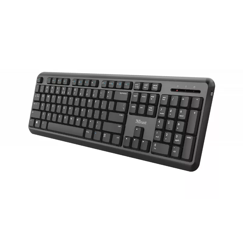 Trust TK-350 tastatūra Birojs RF Bezvadu QWERTZ Vācu Melna