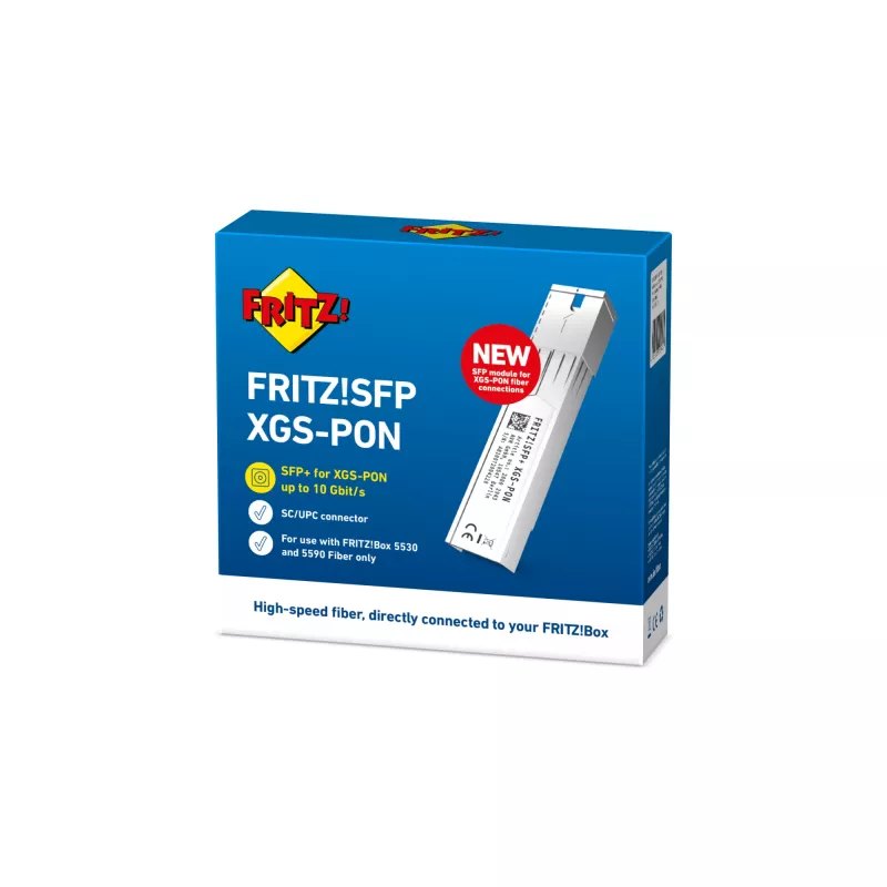 FRITZ! SFP XGS-PON tīkla raiduztvērēja modulis optiskā šķiedra 10000 Mbit/s