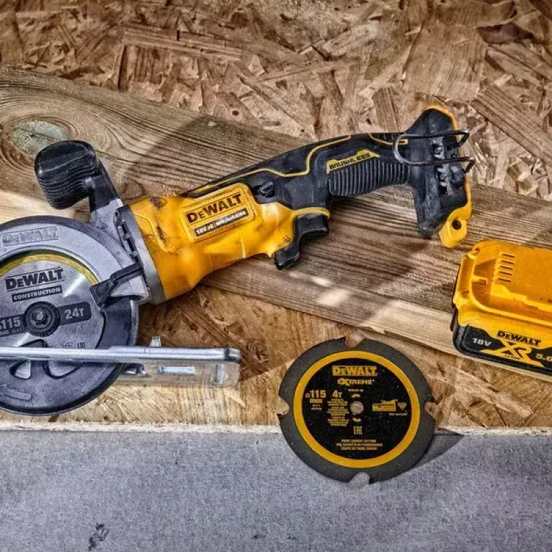 Riņķveida zāģa asmens DeWALT DT20420-QZ 11,5 cm kokam