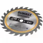 Riņķveida zāģa asmens DeWALT DT20420-QZ 11,5 cm kokam
