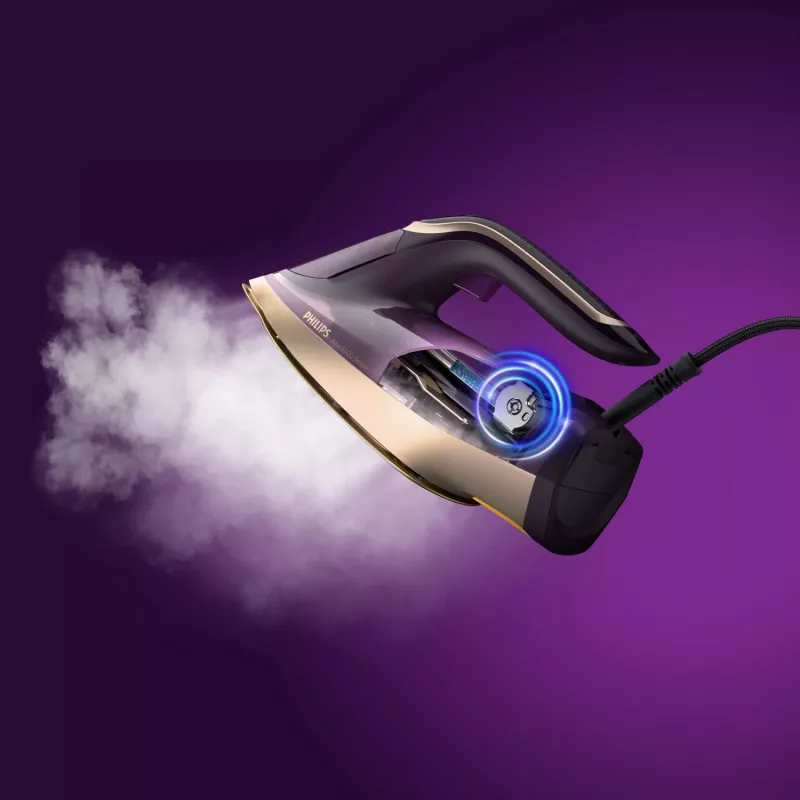 Tvaika gludeklis Philips DST8040/30 — 3000 W, 0,35 L tvertne, SteamGlide Elite zole, vertikāls tvaiks