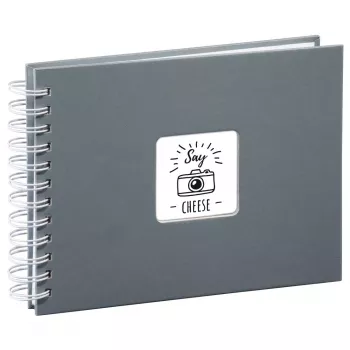 Hama Fine Art fotoalbums Pelēks 50 lapas 10 x 15 cm Spirāles iesējums