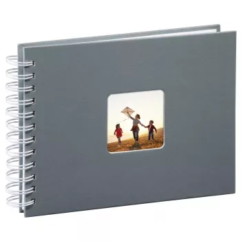 Hama Fine Art fotoalbums Pelēks 50 lapas 10 x 15 cm Spirāles iesējums