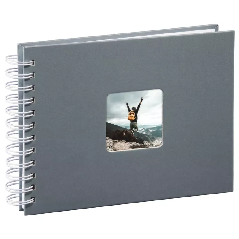 Hama Fine Art fotoalbums Pelēks 50 lapas 10 x 15 cm Spirāles iesējums