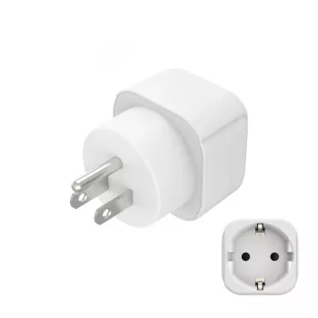 Hama 00223438 strāvas kontaktdakšas adapteris B tips C tips (Eurokontaktdakša)+F tips Balts